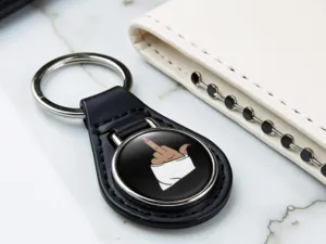 Safety Keychains High-Quality Leather Tuning Style